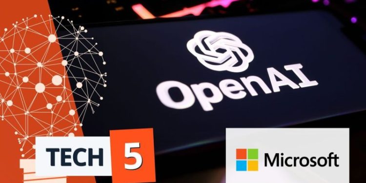 Tech 5: OpenAI/Microsoft Talks Get Tense, SoftBank Floats Arizona Robotics Hub
